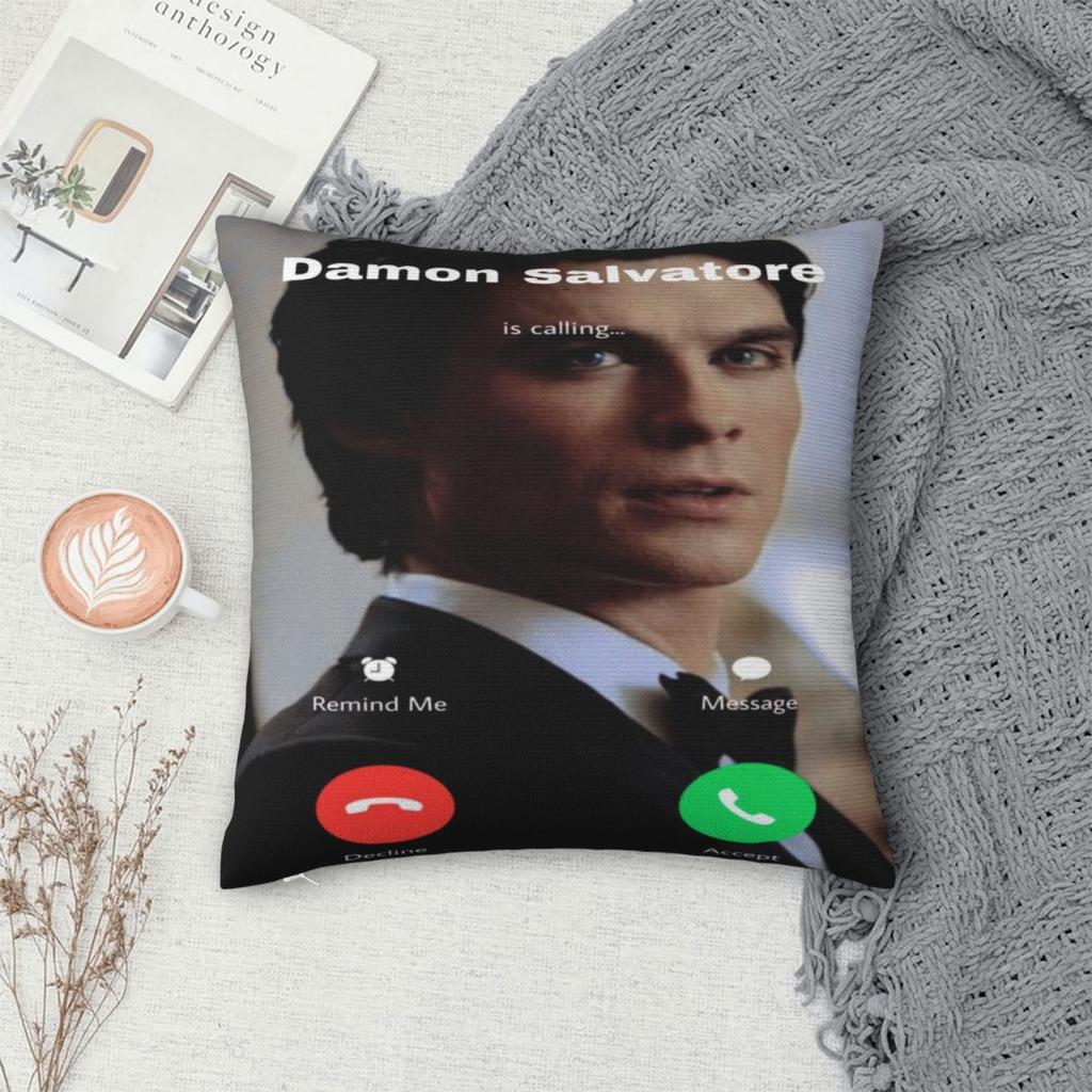 Warm Home Damon Salvatoredecor Pillowcases Merch Pillow Covers Square Multi-Size