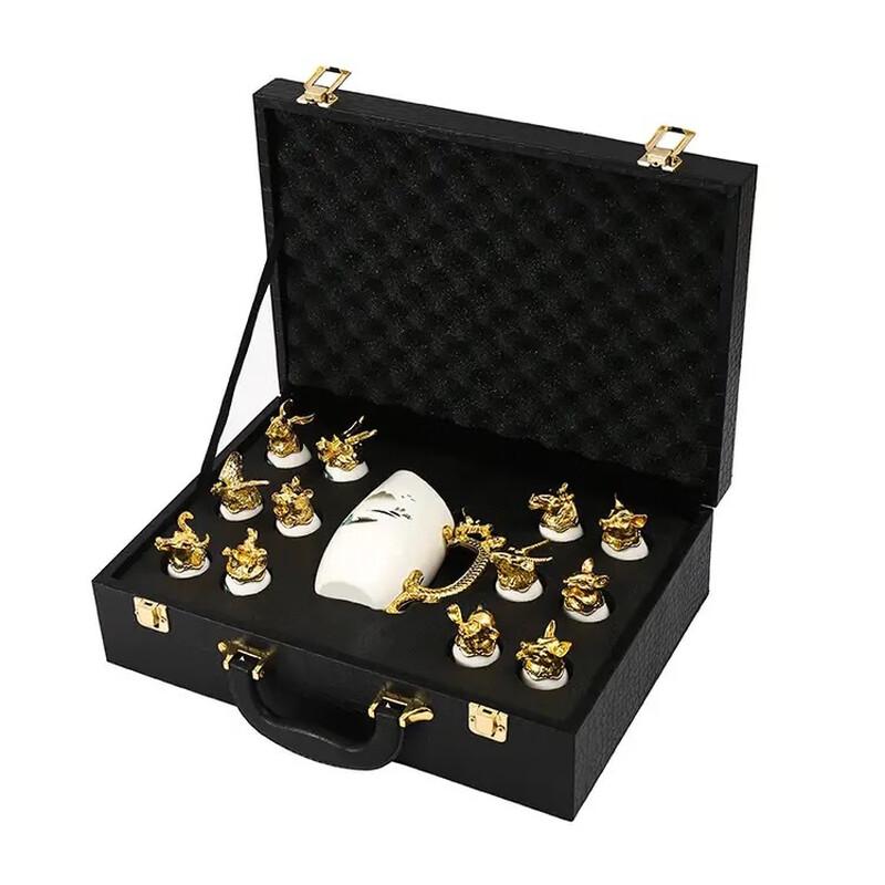 Shangqi 12 Zodiac Baijiu Glass and Decanter Set