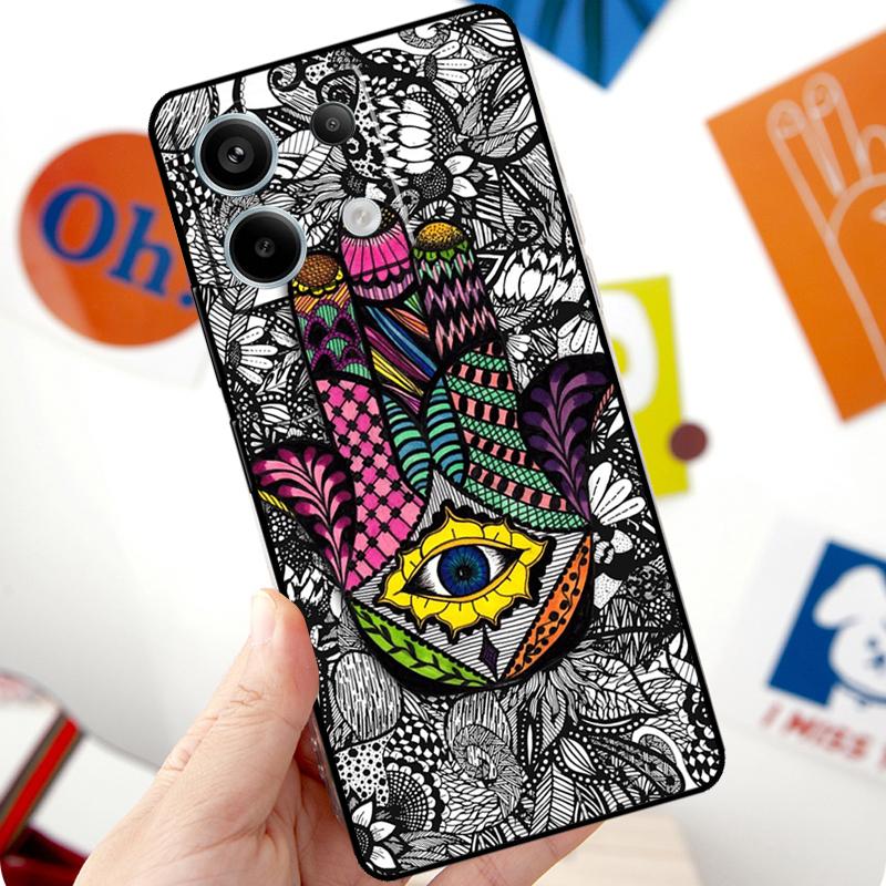 Hamsa Hand of Fatima Funda For Xiaomi Redmi Note 14 10 11 12 13 15 Pro Plus Case For Redmi 15 15C 13C 12C 10C 14C
