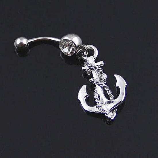 

Морской стиль с веревкой BELLY NAVEL BUTTON RING 14G Bar one size