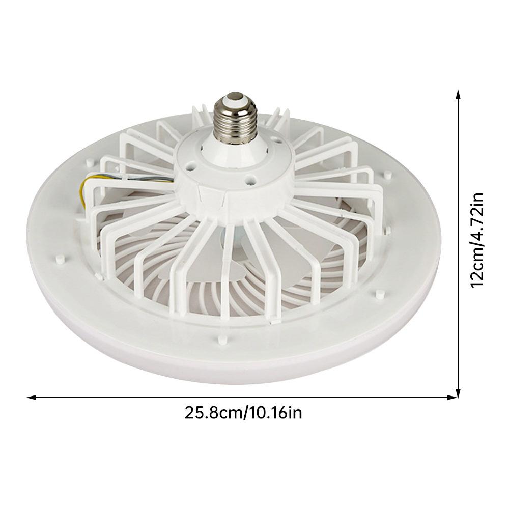 Smart 3-in-1 Ceiling Fan Light with Remote Control 3-Speed E27 AC85-265V Lighting Base for Bedroom and Living Room Lighting