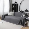 Nordic solid color four-season cotton thread blanket, simple seat cushion ins wind sofa towel, fashionable lunch break blanket