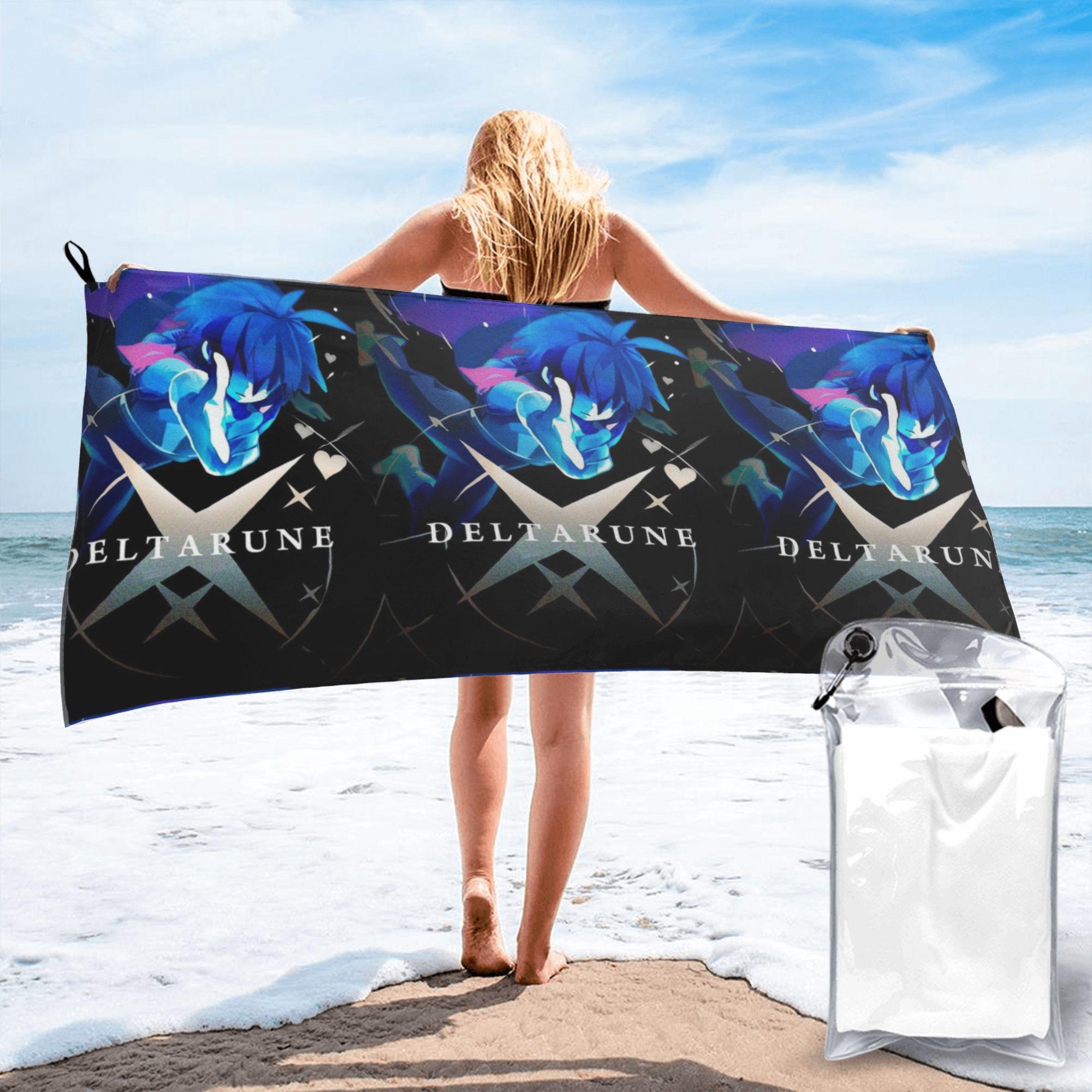 

Deltarune Beach Towel Soft Microfiber Quick Dry Absorbent Quick Towels For Bath W40*H60(CM)