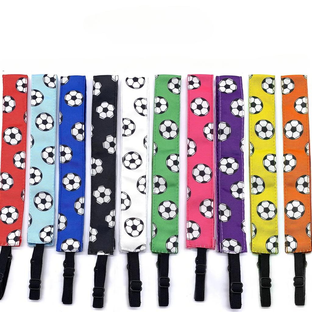 Faixa de Cabelo de Futebol da Moda Cor Doce Faixa de Cabeça de Yoga Elástica Faixa de Suor para Corrida Acessórios de Cabelo Antiderrapantes Atacado