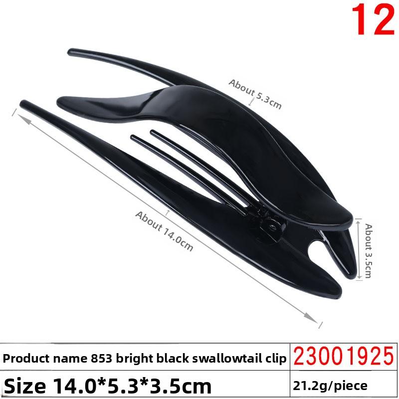 Hair Clip Accessories Lacquered Straight Swallower Tail ClipLarge Duckbill Clip Coil Hair Clamp Horizontal Clip