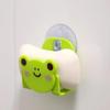 1pcs Multi-purpose Cartoon Plastic Kitchen Cleaning Sponge Wall Suction Rack Suction Cup Debris Rack Sink Rack Household Items LS