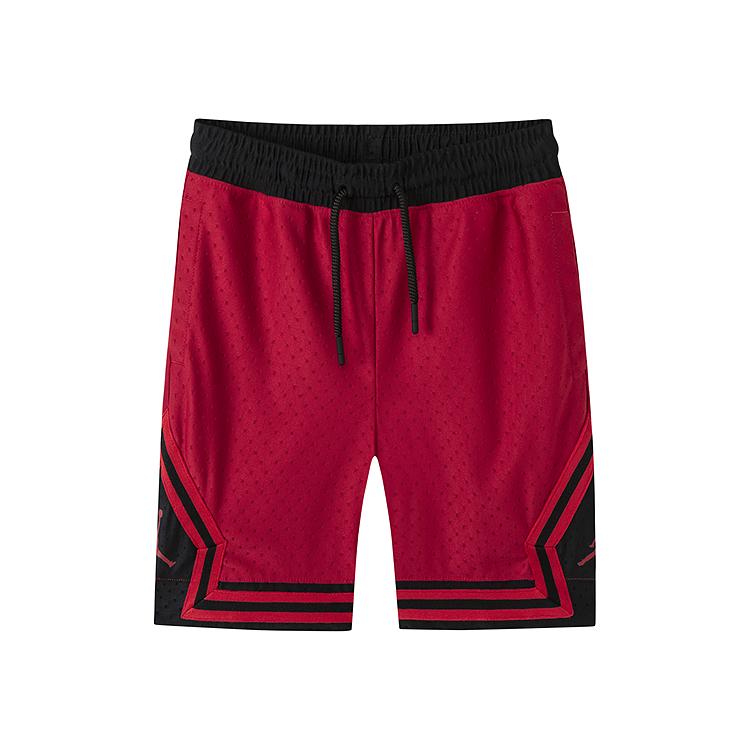 

Jordan Удобные, приятные к коже спортивные шорты с цветными блоками для мужчин, красные, JD2222007 S