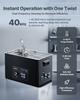 30L Ultrasonic Cleaner, Professional Ultrasonic Cleaner Machine with Knob Control, Stainless Steel Cleaning Machine with Basket and Cleaning Ball, for