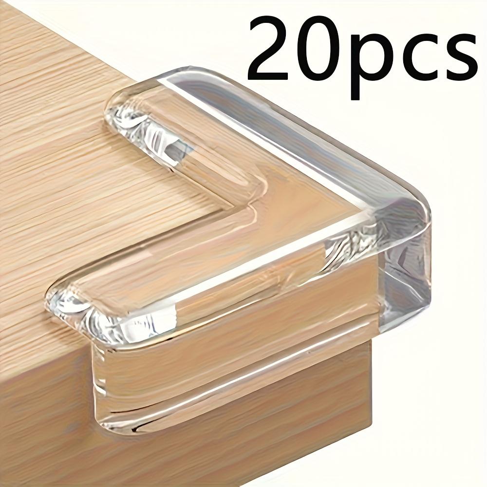 

20pcs Transparent Anti-Collision Corner Set, a safety protection device for power outlet corners and furniture table edges прозрачный