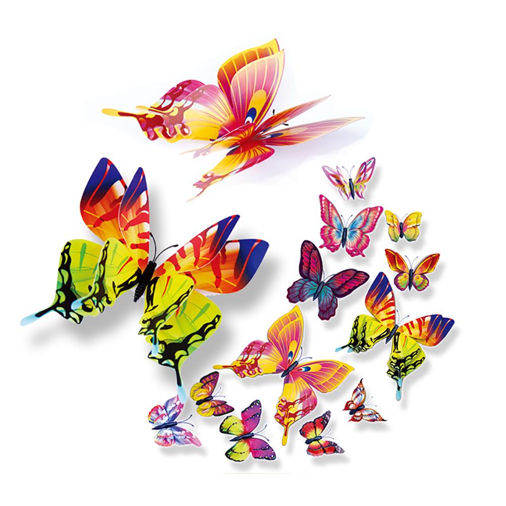3D DIY Pin Type Home Decor Butterfly Curtain Dress Decorate Accessory
