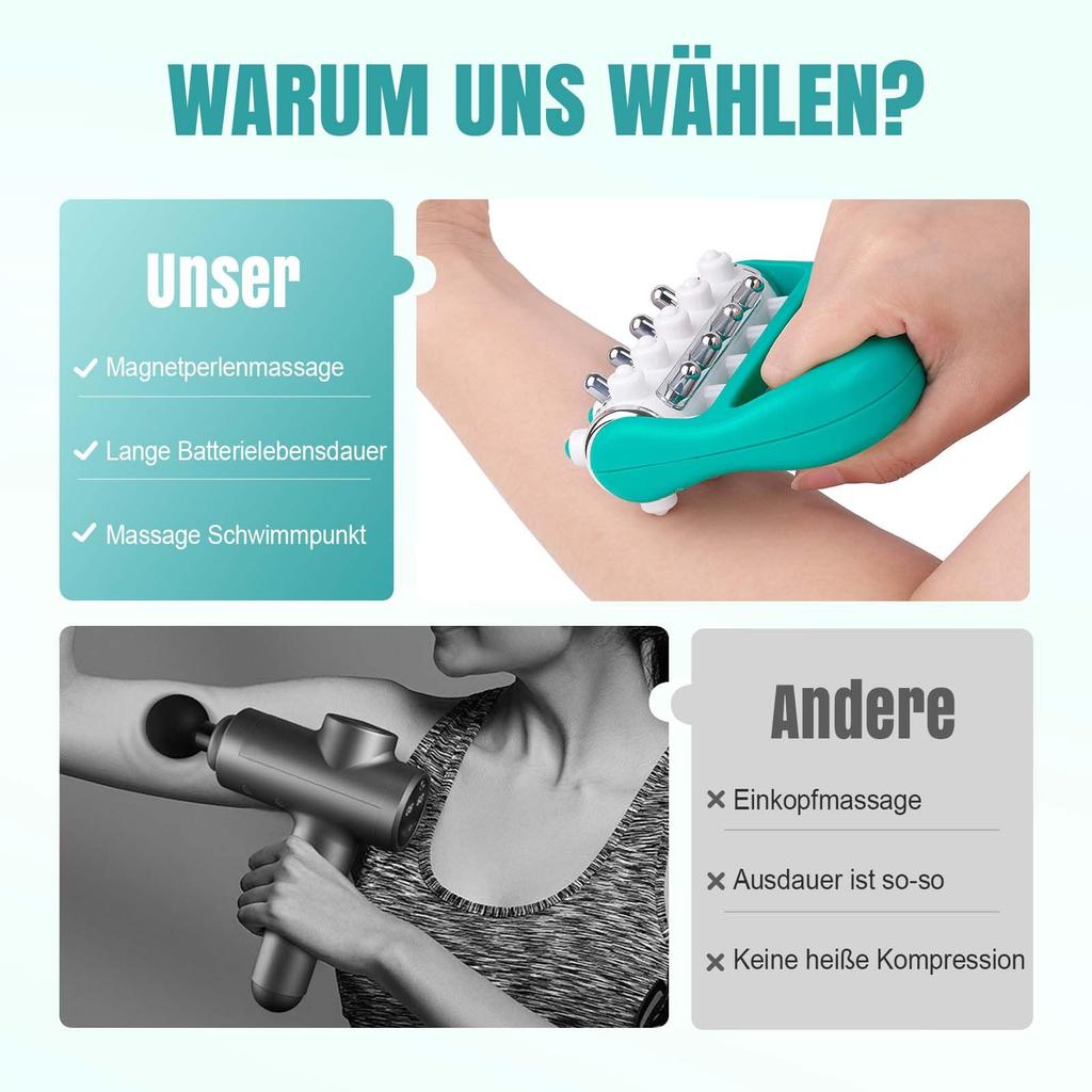 Massage Roller, Lymphatic Drainage Massager Fascia And Scar Tissue Massager, Self Massage Roller Hand Massage Roller For Legs, Feet, Arms, Back