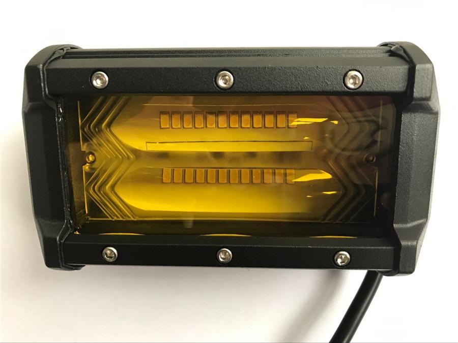 1Pcs 4D 5" 72W Car LED Work Light Spot Lamp For Car Truck SUV OffRoad Pickup ATV