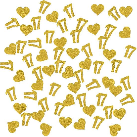 INNORU Number 20 Confetti Gold Glitter, Happy 20th Birthday Table Confetti, Twenty Years Paper Scatter, 20th Anniversary Cheers To 20 Years Party