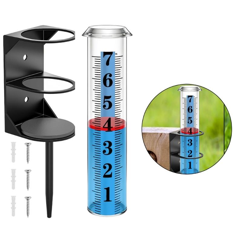 Durability Outdoor Rain Gauge with Easy Install Feature for Quick Setups In Garden or Yard Environment