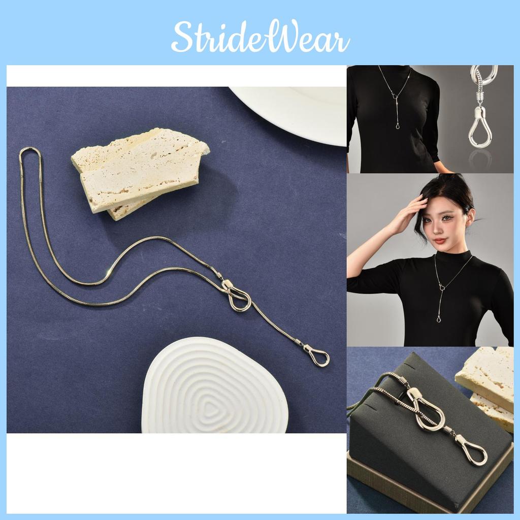Jewelry Geometric Trendy For Women With Long Snake Chain Crafted From Highquality Titanium Steel Perfect For Outfits Seasonal