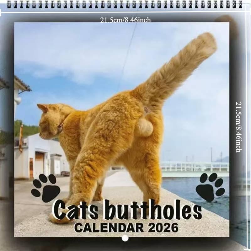 2026 Kackender Hund Kalender-Jahres-Monatsplaner & Terminplaner Terminplaner Wandkalender Lustige Party Gag Geschenke für Freunde