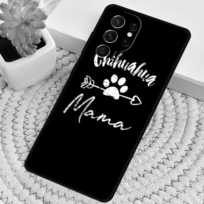 Cute Chihuahua Dog Mom Phone Case for Samsung Galaxy Note 10 Pro S26 Ultra S23 S24 FE S25 S21 S22 PLUS Shockproof Cove