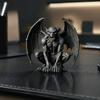 Collectibles for Fantasy Fans Gargoyle Figurine, Medieval Dark Winged Statue, Resin Gothic Figurine Horn Demon Ornament Office Bookshelf Desk