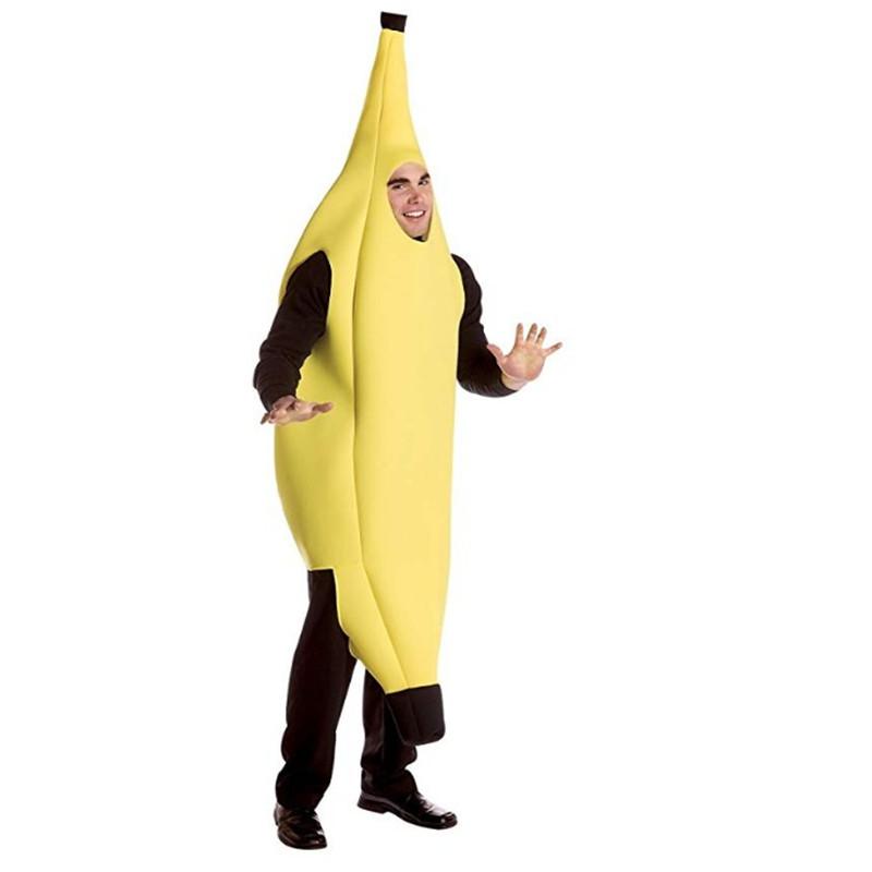 Halloween Costume Fruit Banana Stage Performance Costume, Adult