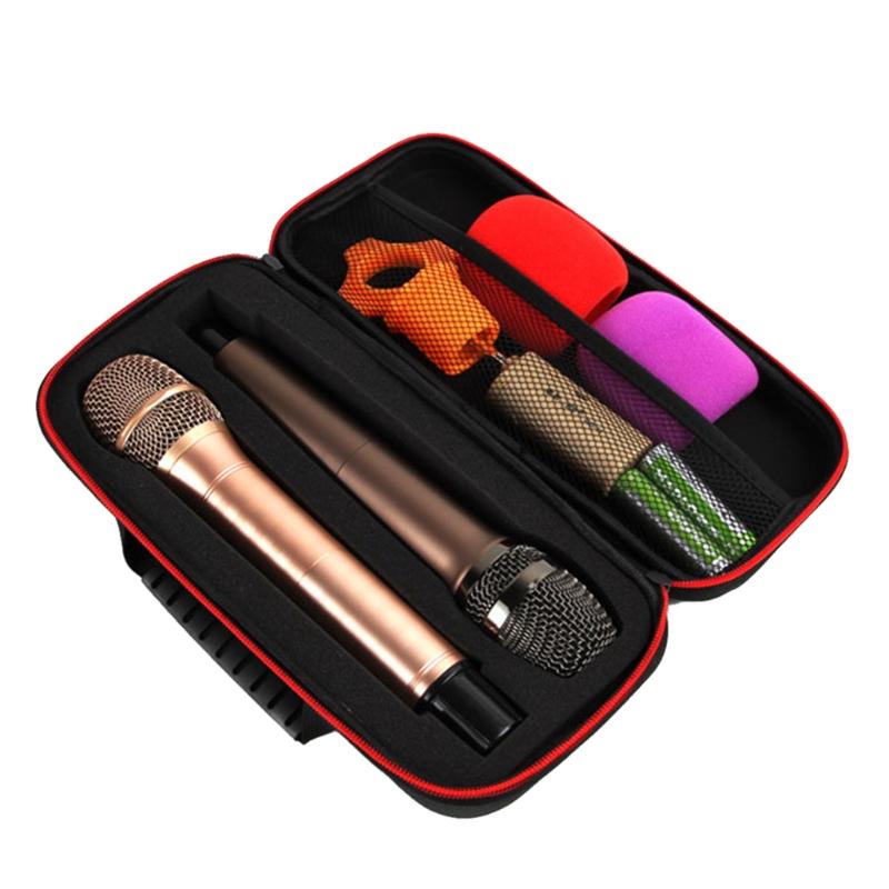 Hard Carrying Travel for Case for Wireless Microphone Music Recording Equipment Storage for Protection Box Microphone Bo
