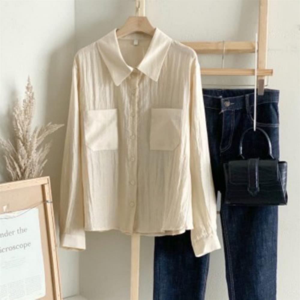 New ArrivalS Open Run Women S deSign Two Pocket Rayon Nylon blouSe