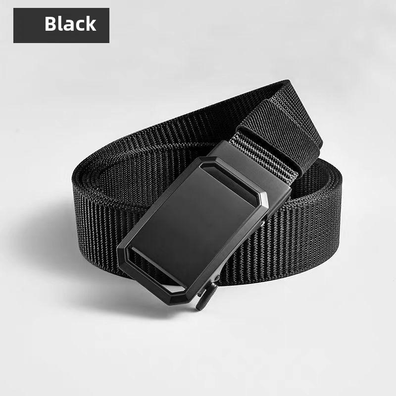 

Мужской ремень из нейлонового холста, повседневный модный тканый ремень с автоматической пряжкой, ремень для брюк Toothless Tactical Workwear Outdoor 130cm