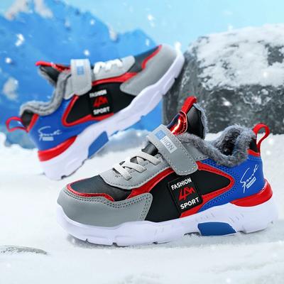Kinderschoen Antislip Katoen Pluche Warme Schoenen Mode Winter Katoenen Inlegzolen Sneeuwschoenen Jongen en Meisje Casual Schoenen Tenis De Mujer