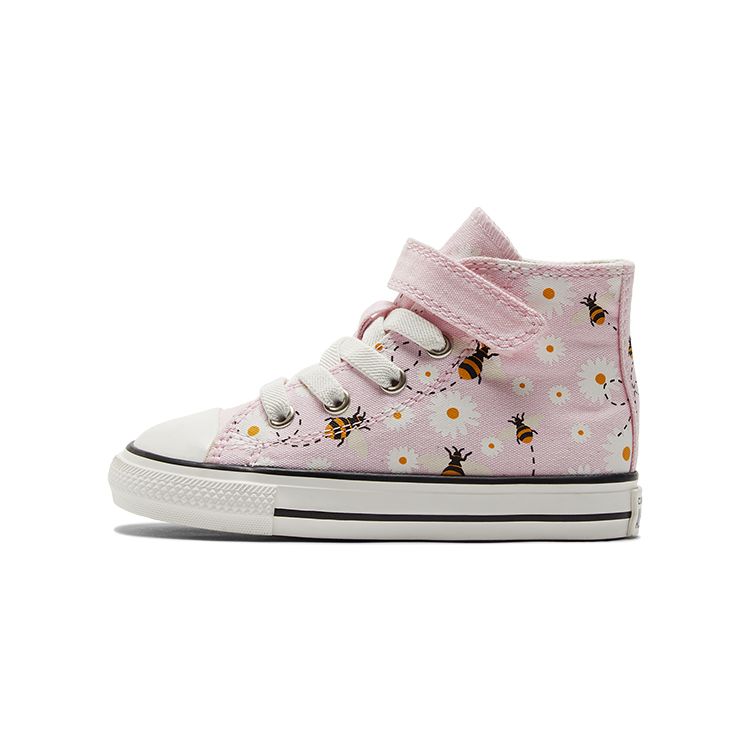Converse All Star 1V Comfortable Casual High-Top Walking Shoes Baby Shoes Pink A01620C