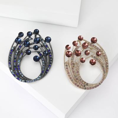 Diamentowa Broszka Moda Osobowość Wszechstronna Cyrkoniowa Korsaż Szpilka do Swetra Marynarki Akcesoria