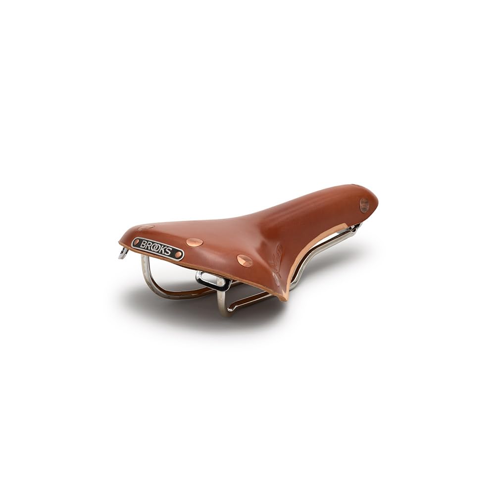 

BROOKS SWIFT CHROME HONEY Leather a sporty model with beautiful rails Saddle, slender, chrome-plated