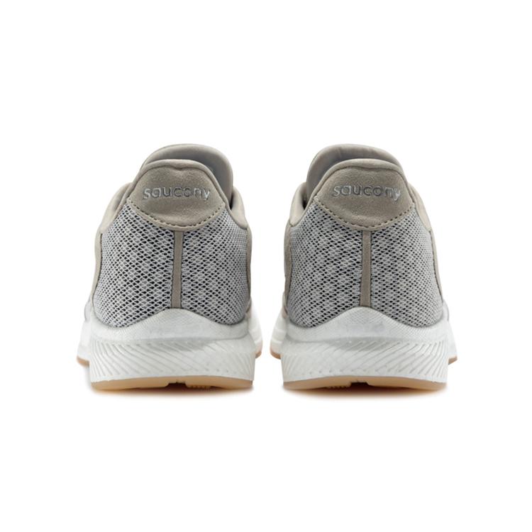 Saucony Freedom 4 Freely Cushioning Anti-Slip Wear-Resistant Breathability Low-Top Running Shoes Men's Khaki Gray S20617-15(M)