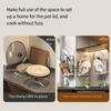 Multi-layer Pot Lid Organizer Rack Sturdy Vegetable Board Holder  Door-Mounted