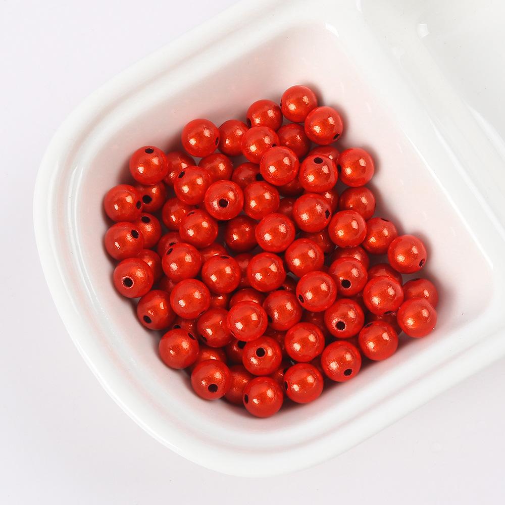 Color Dream Reflective Laser Acrylic Round Beads Diy Bracelet Necklace Accessories Handmade Jewelry Materials