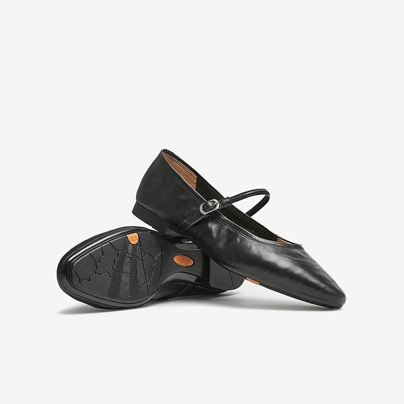 Bata Leder Mary Jane Ballerinas für Damen Weichsohlige flache Schuhe
