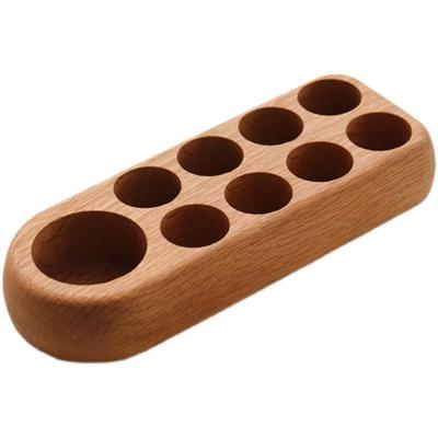 ARESACHI Aroma Oil Box, Wooden Aroma Case, Perfume Storage and Display, Holds 9 Bottles