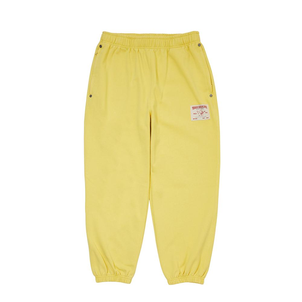 True Religion Classic Sweat Pants (Washed)_Washed Yellow