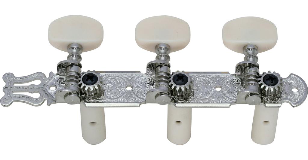 Kikutani Afinação de Guitarra para Triplo de Tripa 1 Conjunto Pinos de Níquel, 35mm, Cordas, Em Linha, (Esquerda direita), Acabamento, GM-35G