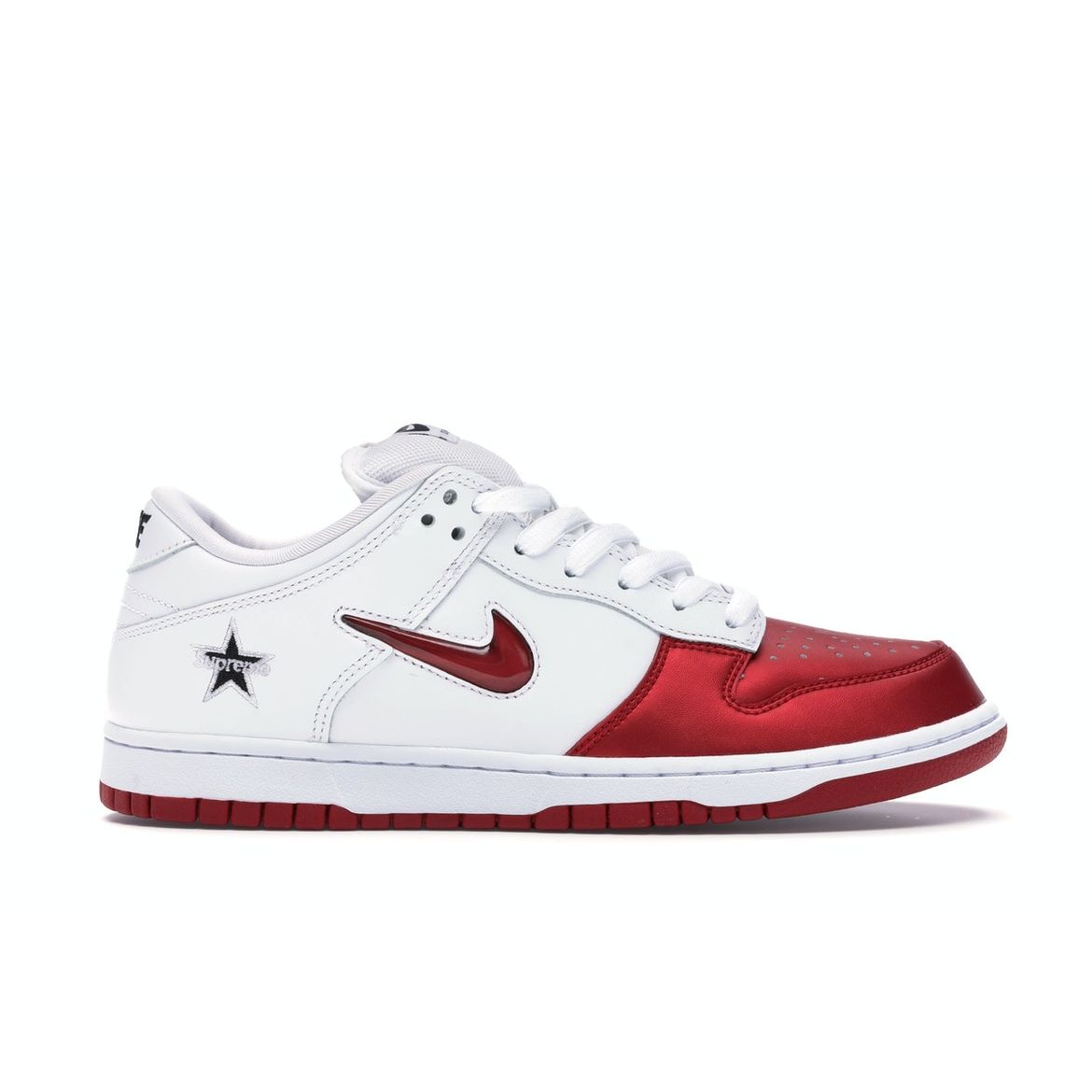 

Supreme x Nike Dunk SB Low Varsity Red Унисекс Кроссовки Белые Черные CK3480-600 36