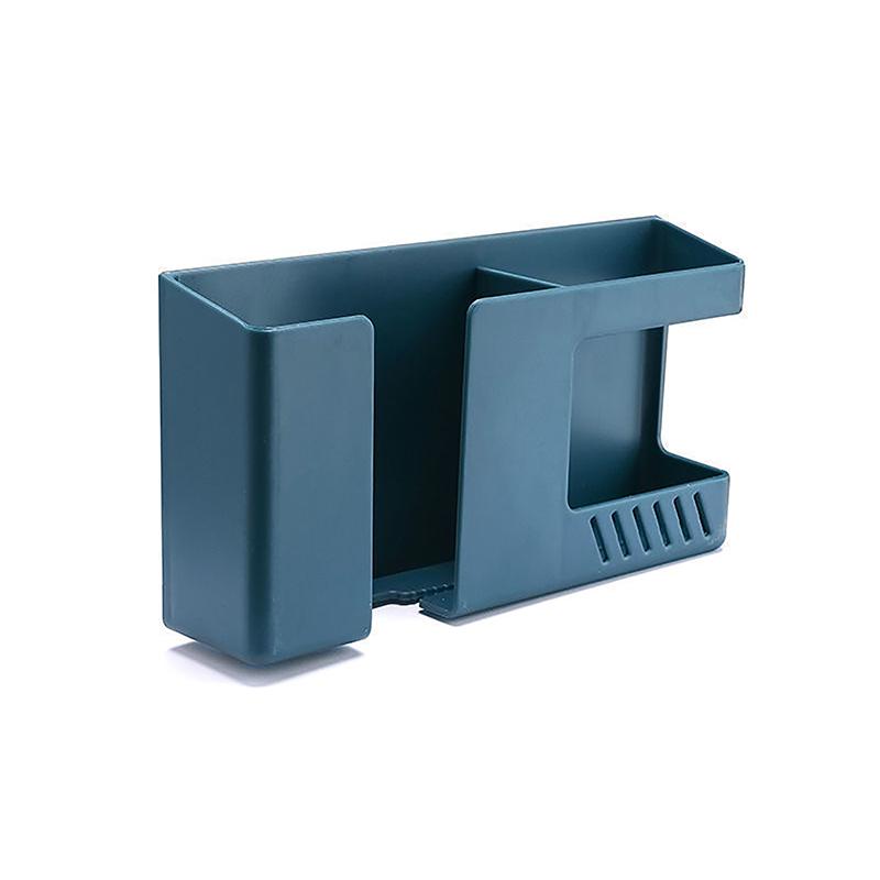 Wall-Mounted Mobile Phone Remote Control Storage Box Multifunctional Punch-Free Storage Rack Wall Hanging Storage Holder
