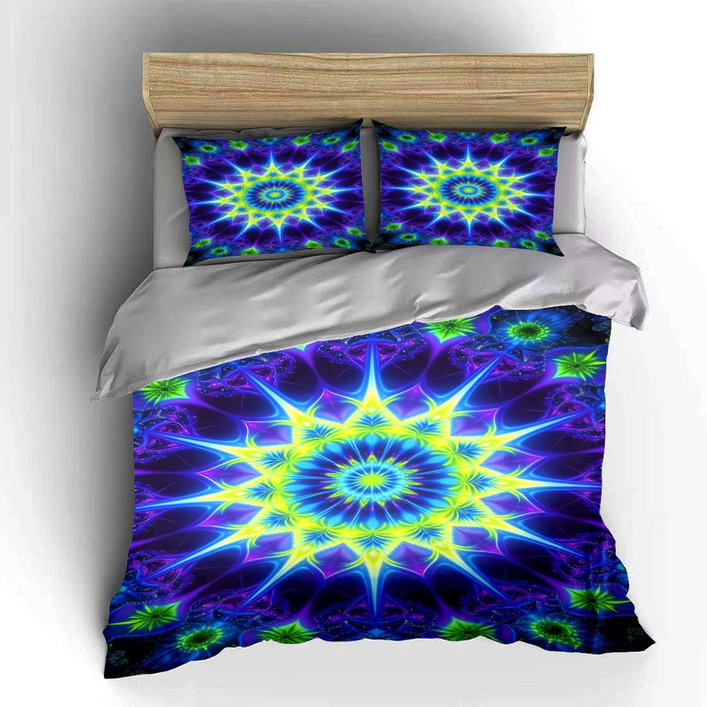 Bright Geometric Star Pattern. Bedding Sets Duvet Cover Sets Duvet Covers Pillowcases(1* Duvet Cover 2* Pillowcases Without Duvet Insert)