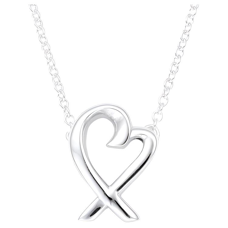 

Tiffany & Co. Paloma Picasso Heart Pendant Necklace Women necklace Silver 33834748 Box+Shopping Bag