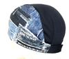 Adjustable Helmet Inner Cap Kai CRAFT [Fit & Hold] Indigo Denim Print & Sweat Wicking