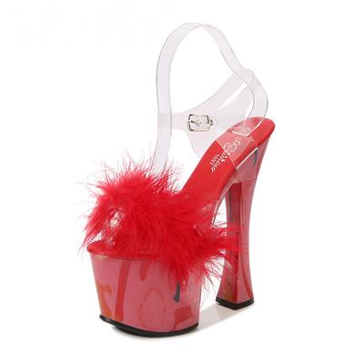 Tacco 17,5 cm Piattaforma 8 cm Scarpe e sandali da donna Sandali con plateau da donna