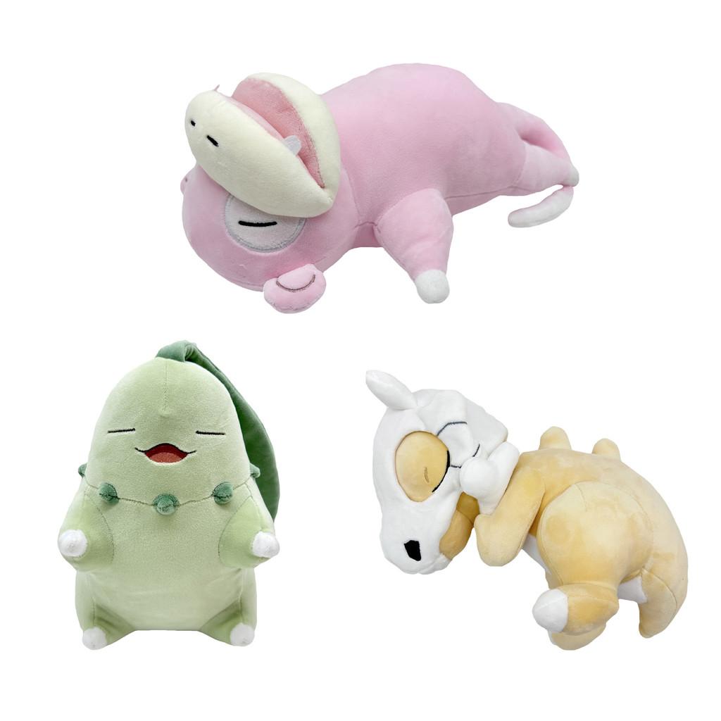 Pokemon Slowpoke Cubone Chikorita Sleep Series Plush Toys With Pp Cotton Fill For Kids And Bedroom Decor