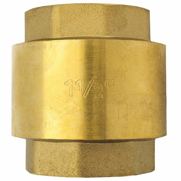 Clapet anti-retour - Shyne - Cv1 - Laiton - 1 1/2 pouce - Résistant à la rouille