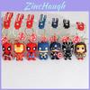 Cartoon Marvel American Captain Spider-man Silicone Keychain Pendant Batman Superhero Small Gift