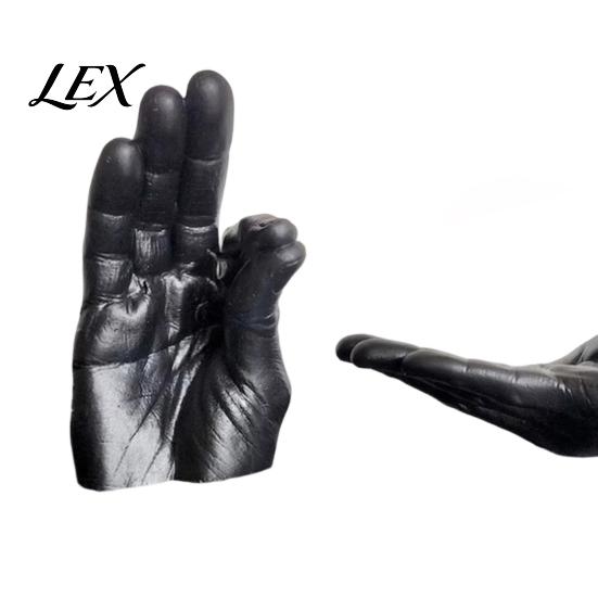 Study Room Desktop Ornaments Creative Hand Shape Incense Burner, Resin Decorative Ornament, Burner & Ash Collector Holder Set for Home Office