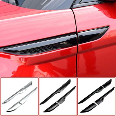 Car Front Fender Side Grill Air Outlet Vent Cover Door Upper Molding Trim For Land Rover Range  Evoque 2012 2013