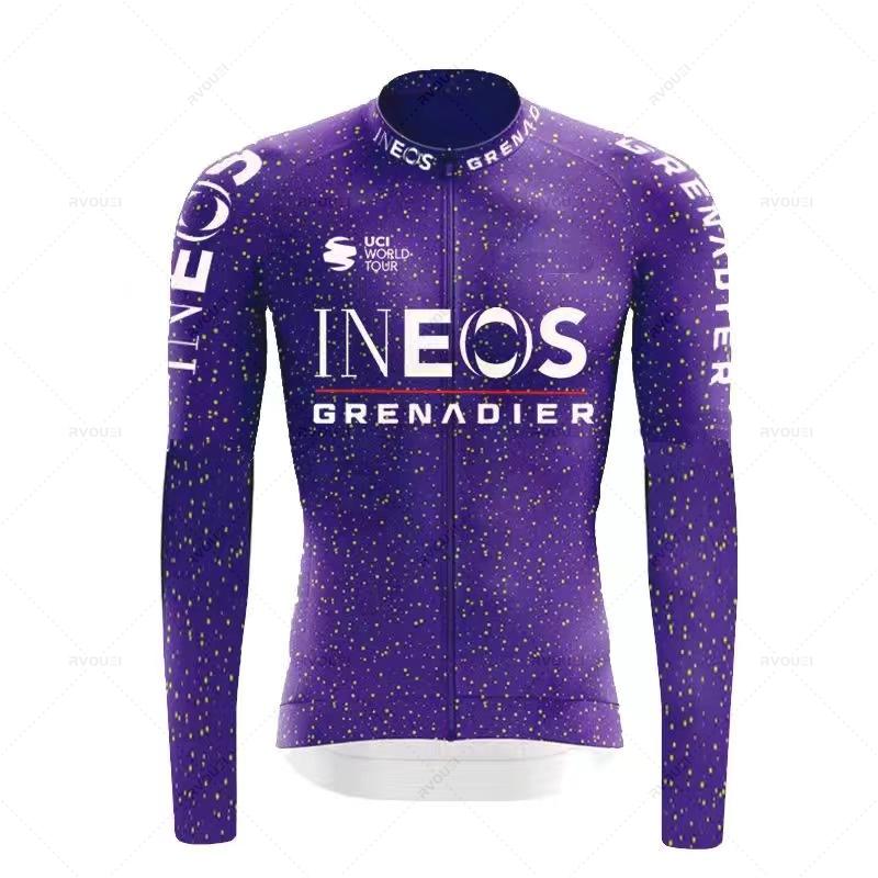 Ineos Grenadier Autumn Cycling Jersey Set Ropa Ciclismo Spring Long Sleeve Bicycle Clothing MTB Bicicleta Maillot Bike Culotte