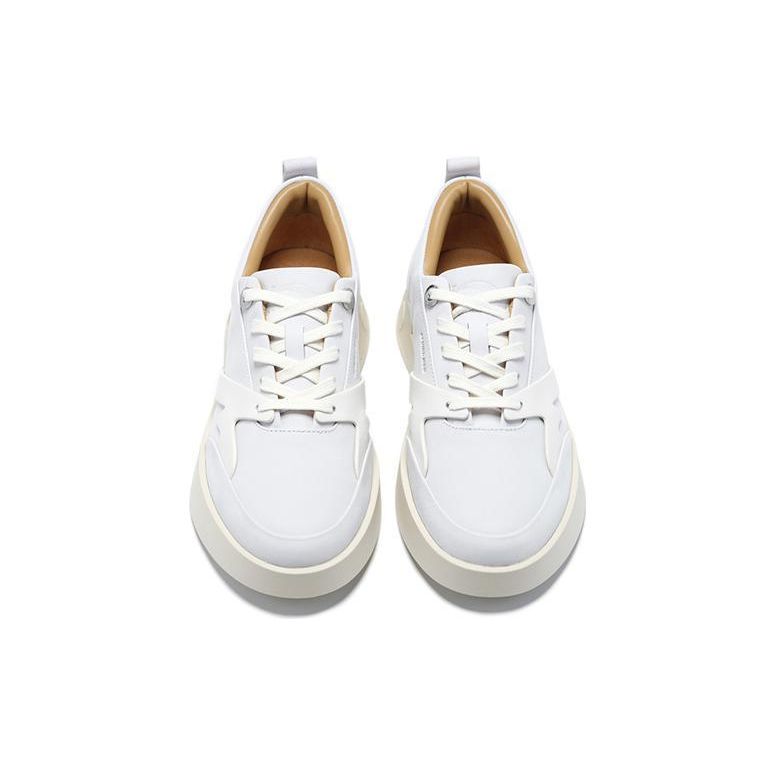 Li-Ning 1990 Non-Slip Wear-Resistant Lightweight Low-Top Skate Shoes Women Sneakers Off-White ALJS052-3